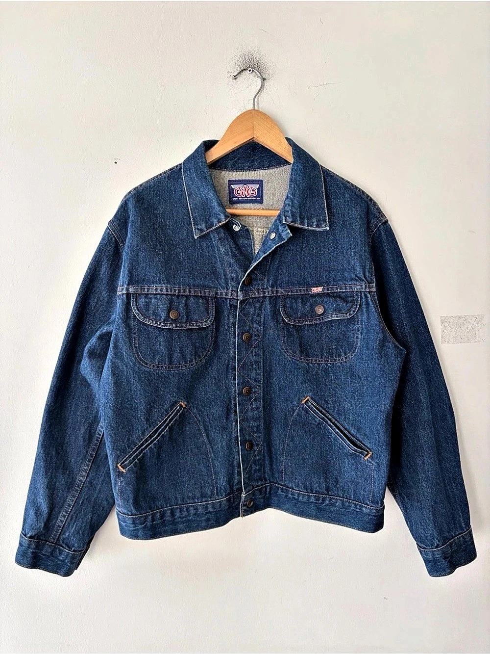 Vintage GWG Great Western Garment Co. Denim Trucker Jacket Cowboy King Size M